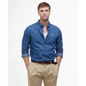 Barbour Denim Crest Tailored Long-Sleeved Shirt